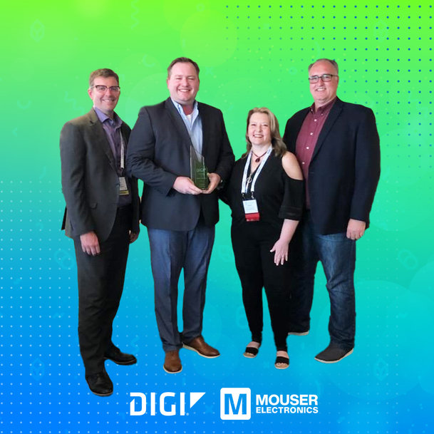 Mouser von Digi International als Top NPI Distributor ausgezeichnet